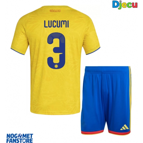Kolumbija Jhon Lucumi #3 Domaci Dres za djecu SP 2026 Kratak Rukav (+ Kratke hlače)